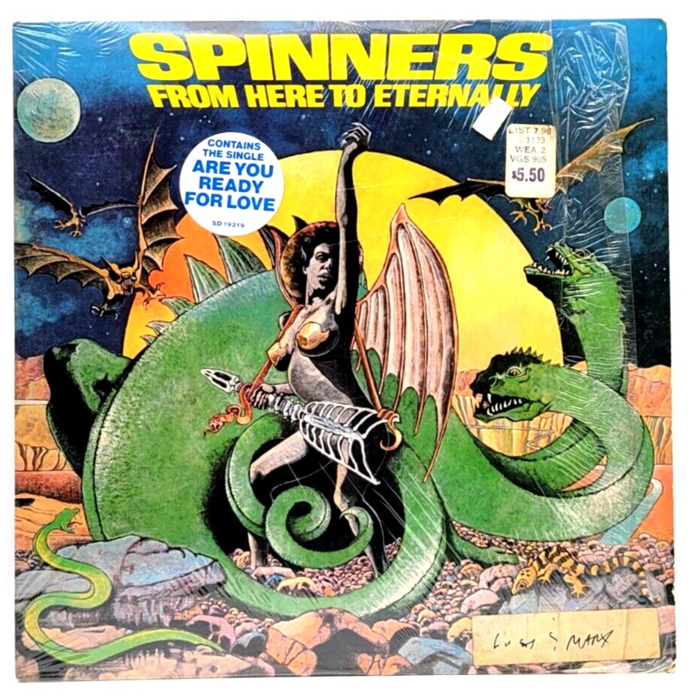 SPINNERS - FROM HERE TO ETERNALLY - SOUL FUNK LP RECORD IN SHRINK HYPE STICKER